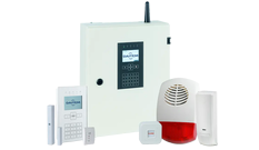 Das <strong>Hybrid-Alarmsystem DAITEM D34</strong>. Ihr Alarmsystem zum Einbruchschutz in Buxtehude und Umgebung.